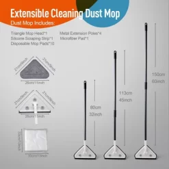 Dexmalle Effortless Wall Cleaning Mop With Disposable Pads -Cleaning Supply Store GUEST a0931336 069c 4e18 8c82 4c84360e9916 1