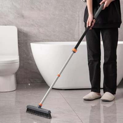 NAYSAYE Cleaning Tool Floor Brush With Squeegee Powerful Multi Surface Scrubber For Home And Outdoor Use, Black, 16.77"*4.57"*54.33" 7 NAYSAYE Cleaning Tool Floor Brush With Squeegee Powerful Multi Surface Scrubber For Home And Outdoor Use, Black, 16.77"*4.57"*54.33" - Image 5