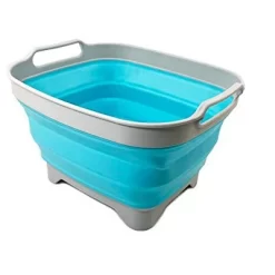 SAMMART 7.5L (2 Gallons) Collapsible Dishpan With Draining Plug -Cleaning Supply Store GUEST a2fcd187 92cd 43c1 b861 b502a694cbcd