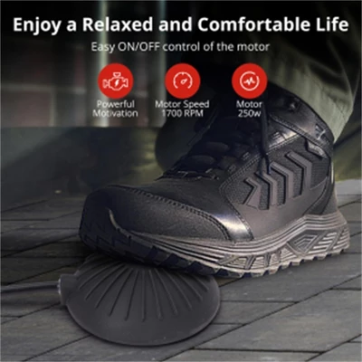 Acekool Electric Drain Cleaner Auger With Auto Feed, Pneumatic Foot Switch, 4 Interchangeable Cutters For 1" To 4" Pipes 5 Acekool Electric Drain Cleaner Auger With Auto Feed, Pneumatic Foot Switch, 4 Interchangeable Cutters For 1" To 4" Pipes - Image 3