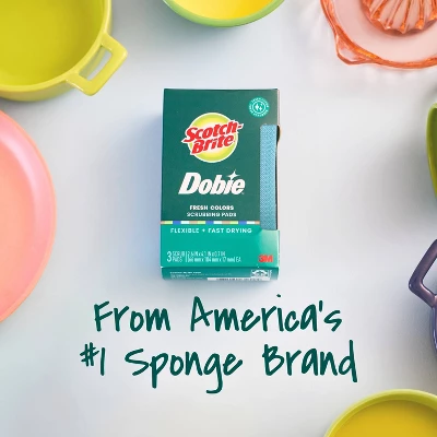 Scotch-Brite Dobie Cleaning Pads - Colors - 3ct 12 Scotch-Brite Dobie Cleaning Pads - Colors - 3ct - Image 10