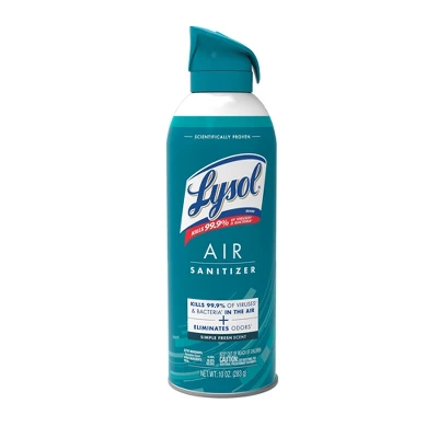 Lysol Simple Fresh Air Sanitizer Spray - 10oz 8 Lysol Simple Fresh Air Sanitizer Spray - 10oz - Image 6