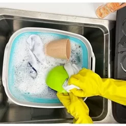 SAMMART 7.5L (2 Gallons) Collapsible Dishpan With Draining Plug -Cleaning Supply Store GUEST a7544d8b d0ec 4d5f a75b e2367d4ed043