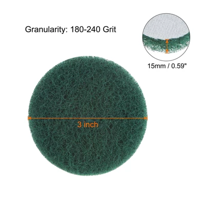Unique Bargains Drill Power Brush Tile Scrubber Scouring Pads For Household 6 Pcs Green 180-240 Grit 3 Unique Bargains Drill Power Brush Tile Scrubber Scouring Pads For Household 6 Pcs Green 180-240 Grit