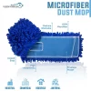 Bison Life Microfiber Dust Mop, Washable Commercial Mop Head Replacement Refill, Blue - 3 Pack -Cleaning Supply Store GUEST a8dff67a 5ae6 4920 9e69 48e8a3775879
