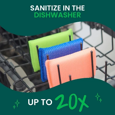 Scotch-Brite Dobie Cleaning Pads - Colors - 3ct 9 Scotch-Brite Dobie Cleaning Pads - Colors - 3ct - Image 7