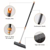 NAYSAYE Cleaning Tool Floor Brush With Squeegee Powerful Multi Surface Scrubber For Home And Outdoor Use, Black, 16.77"*4.57"*54.33"