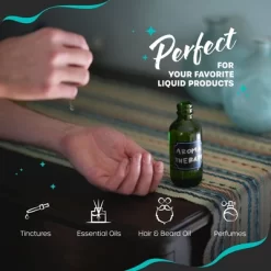 Nevlers 4 Oz Leakproof Green Glass Dropper Bottles (Pack Of 24) -Cleaning Supply Store GUEST ae8d5cb7 053b 4406 bc05 30564bb043af