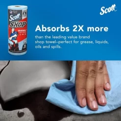 Scott Shop Original Blue Towels, Cloth-like Paper Towel (9.4"x11") 10 Scott Shop Original Blue Towels, Cloth-like Paper Towel (9.4"x11") -Cleaning Supply Store GUEST ae9d8634 b3b5 4fac 94e8 9038e27437ea