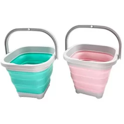 SAMMART 5L (1.3 Gallon) Collapsible Rectangular Handy Basket/Bucket -Cleaning Supply Store GUEST afb0c6f4 333d 4bec 874d b44c742916d4