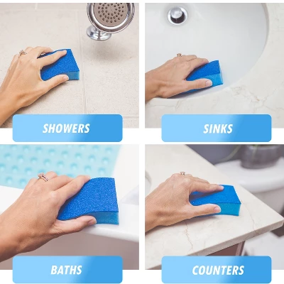 ELITRA HOME Heavy Duty Scrubber Sponge, With Smell Resistant Hydrophilic Foam Technology, Odorless - Blue 7 ELITRA HOME Heavy Duty Scrubber Sponge, With Smell Resistant Hydrophilic Foam Technology, Odorless - Blue - Image 5