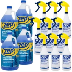 ZEP Streak-Free Glass Cleaner (Case Of 4) + Zep Professional Sprayer Bottle - 32 Oz (Case Of 9) Bundle - Bundle -Cleaning Supply Store GUEST b111f8a4 3b0d 48b0 9dee d7f38e1cc20c