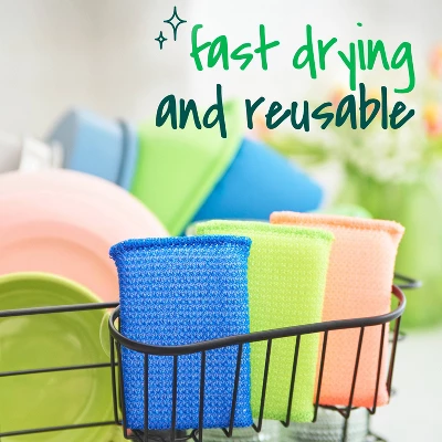 Scotch-Brite Dobie Cleaning Pads - Colors - 3ct 5 Scotch-Brite Dobie Cleaning Pads - Colors - 3ct - Image 3