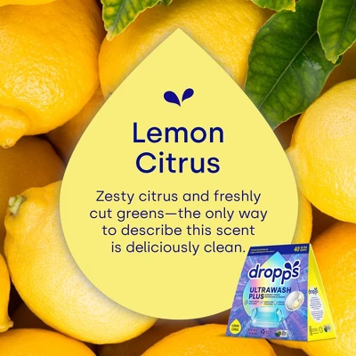 Dropps Dish UltraWash Plus Biobased Detergent Pods - Lemon Citrus - 40ct 9 Dropps Dish UltraWash Plus Biobased Detergent Pods - Lemon Citrus - 40ct - Image 7