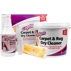 Capture Carpet Cleaner Kit, Carpet Cleaner Solution, With Dry Powder, Pre-Mist & Brush, Fresh Scent - 400 Sq. Ft. Coverage -Cleaning Supply Store GUEST b36db3c9 2f76 44ad 9979 641d86ec4d80