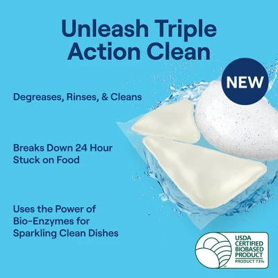 Seventh Generation Triple Action Clean Dishwasher Detergent Packets - 16ct 5 Seventh Generation Triple Action Clean Dishwasher Detergent Packets - 16ct - Image 3
