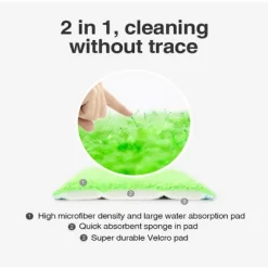 Racxily Washable Mat Spray Mop - Superfine Fiber Mop With 300ML Reusable Bottle, Suitable For Wood, Hardwood, Laminate, Ceramic Tile -Cleaning Supply Store GUEST b5b91e21 bc1f 42ef 8a03 5856fa418b35 2