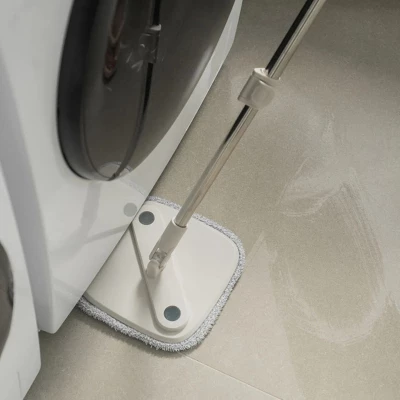 OU Spin Mop With Clean Dirty Water Separation Bucket, 360° Rotating Mop Bucket With Extra Refill Included And Extendable Stainless Steel Handle 4 OU Spin Mop With Clean Dirty Water Separation Bucket, 360° Rotating Mop Bucket With Extra Refill Included And Extendable Stainless Steel Handle - Image 2