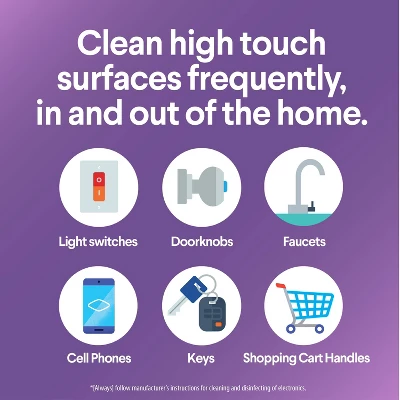 Clorox Scentiva Disinfecting Wipes - Lavender - 75ct 8 Clorox Scentiva Disinfecting Wipes - Lavender - 75ct - Image 6