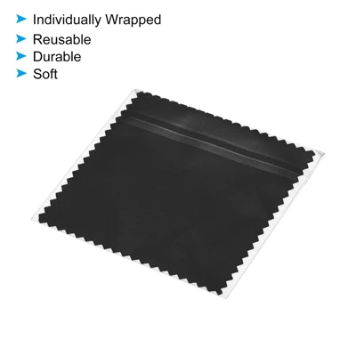 Unique Bargains Reusable Double-Sided Microfiber Jewelry Polishing Cloth 50 Pcs 5 Unique Bargains Reusable Double-Sided Microfiber Jewelry Polishing Cloth 50 Pcs - Image 3