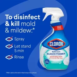 Clorox Bathroom Foamer With Bleach Spray Bottle Ocean Mist - 30 Fl Oz -Cleaning Supply Store GUEST b97114d2 a05e 4c7f 9ffd 631628af5da8
