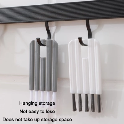 Household Multifunctional Bendable Groove Crevice Cleaning Brush – Flexible Grey Cleaning Tool For Hard-to-Reach Spaces, Kitchen, Bathroom, And Car 4 Household Multifunctional Bendable Groove Crevice Cleaning Brush – Flexible Grey Cleaning Tool For Hard-to-Reach Spaces, Kitchen, Bathroom, And Car - Image 2