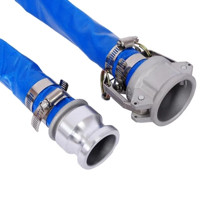 NAYSAYE Cleaning Tool Pool Backwash Hose Reinforced PVC Water Discharge Hose For Outdoor Cleaning , Blue, 13.2"*10.90"*4.20" 5 NAYSAYE Cleaning Tool Pool Backwash Hose Reinforced PVC Water Discharge Hose For Outdoor Cleaning , Blue, 13.2"*10.90"*4.20" - Image 3