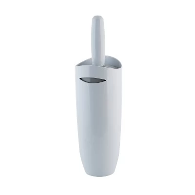 Contour Toilet Brush Holder White - Bath Bliss 3 Contour Toilet Brush Holder White - Bath Bliss