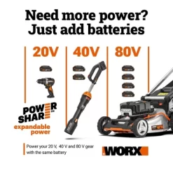 Worx Nitro WX891L.9 20V Power Share 25 Ft. Cordless Drain Auger (Tool Only) Battery And Charger Not Included