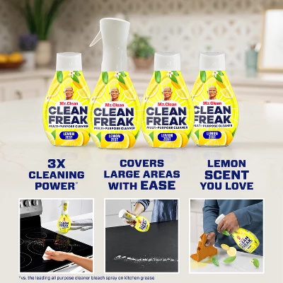 Mr. Clean Lemon Zest Clean Freak Multi-Purpose Cleaner - 16 Fl Oz 9 Mr. Clean Lemon Zest Clean Freak Multi-Purpose Cleaner - 16 Fl Oz - Image 7