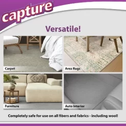 Capture Carpet Cleaner Kit, Carpet Cleaner Solution, With Dry Powder, Pre-Mist & Brush, Fresh Scent - 400 Sq. Ft. Coverage