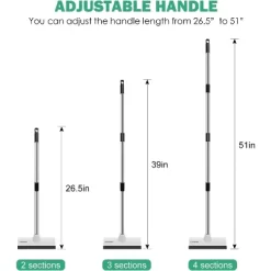 SetSail Floor Scrub Brush With 51-Inch Long Adjustable Handle 2 In 1 Scrape Brush