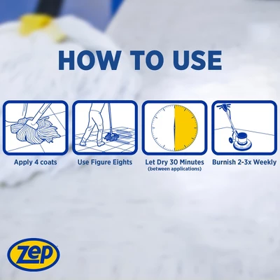 Zep Wet-Look Floor Polish – Enhances Hard Floor Appearance – 1 Gallon 8 Zep Wet-Look Floor Polish – Enhances Hard Floor Appearance – 1 Gallon - Image 6