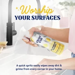 Cleancult All Purpose Cleaner - Refillable Aluminum Bottle - Lemon Verbena - 16 Fl Oz