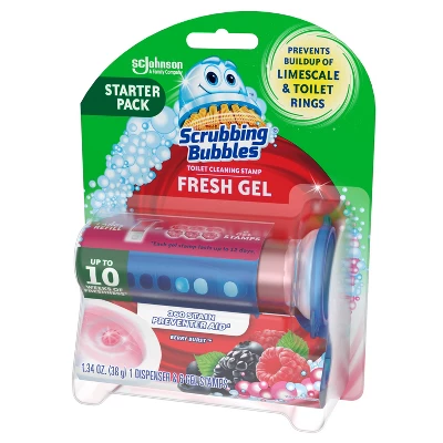 Scrubbing Bubbles Berry Burst Fresh Gel Toilet Cleaning Stamp - 6ct 9 Scrubbing Bubbles Berry Burst Fresh Gel Toilet Cleaning Stamp - 6ct - Image 7