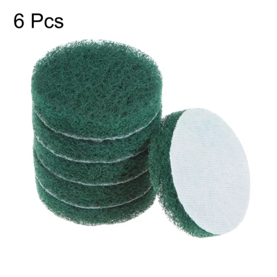 Unique Bargains Drill Power Brush Tile Scrubber Scouring Pads For Household 6 Pcs Green 180-240 Grit 5 Unique Bargains Drill Power Brush Tile Scrubber Scouring Pads For Household 6 Pcs Green 180-240 Grit - Image 3