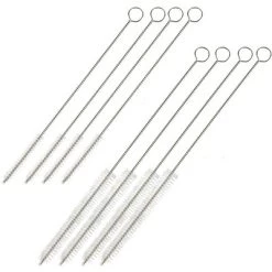 Juvale 8 Pack Stainless Steel Straw Cleaners Brush With Long Design For Tumbler, Boba Straws, 2 Sizes -Cleaning Supply Store GUEST cdd0b061 07c0 4221 be76 790c414f1a2a