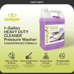 Sun Joe All-Purpose Pressure Washer Concentrated Cleaner And Degreaser Detergent For Wood, Brick, Tile, And Metal Surfaces, 1 Gallon, SPX-APC1G