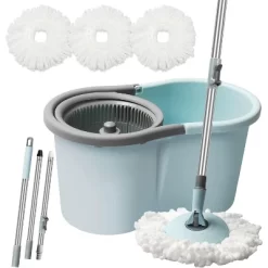 Mop And Bucket With Wringer Set For Home, 50" Extended Handle -Cleaning Supply Store GUEST ce4751cb a036 4db9 a76f 7a55570bf22a