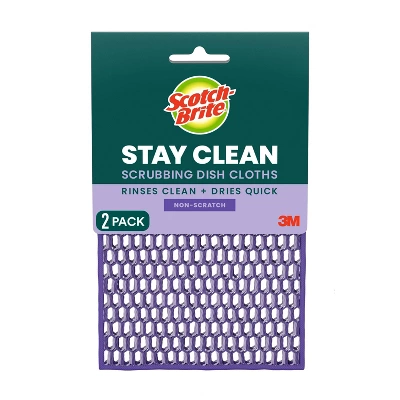Scotch-Brite Stay Clean Scrubbing Dish Cloth - 2ct 12 Scotch-Brite Stay Clean Scrubbing Dish Cloth - 2ct - Image 10