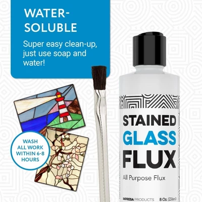 Bright Creations 8oz Liquid Zinc Flux For Stained Glass, Soldering Work, Glass Repair And More - Easy Clean Up - Made In USA 6 Bright Creations 8oz Liquid Zinc Flux For Stained Glass, Soldering Work, Glass Repair And More - Easy Clean Up - Made In USA - Image 5