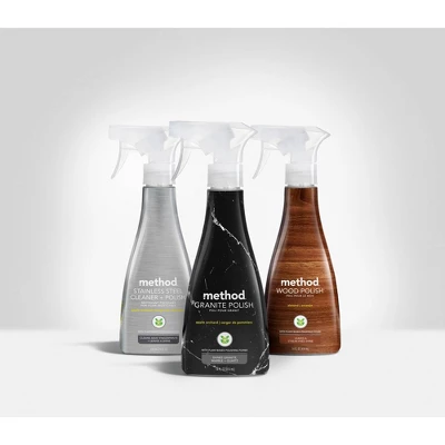 Method Stainless Steel Clean + Polish - 14 Fl Oz 5 Method Stainless Steel Clean + Polish - 14 Fl Oz - Image 3