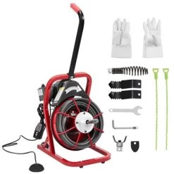 Acekool Electric Drain Cleaner Auger With Auto Feed, Pneumatic Foot Switch, 4 Interchangeable Cutters For 1" To 4" Pipes 19 Acekool Electric Drain Cleaner Auger With Auto Feed, Pneumatic Foot Switch, 4 Interchangeable Cutters For 1" To 4" Pipes -Cleaning Supply Store GUEST d3b7246d f9b3 4f1d 9449 e16e72215e22
