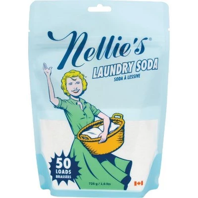 Nellie's 1.6 Lb. 50 Load Powder Laundry Soda Detergent 3 Nellie's 1.6 Lb. 50 Load Powder Laundry Soda Detergent