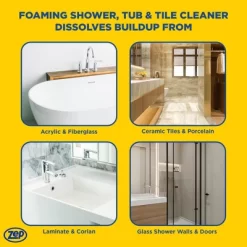 Zep Foaming Shower, Tub & Tile Cleaner – No-Scrub Formula – 32 Oz -Cleaning Supply Store GUEST d959d511 d617 4c18 8a5a 8517264dba1d