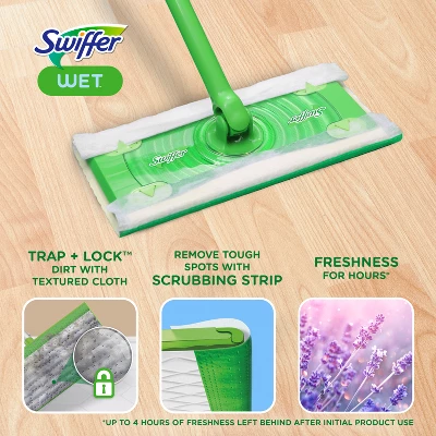 Swiffer Sweeper Wet Mopping Cloths With Febreze Freshness - Lavender Vanilla & Comfort - 24ct 4 Swiffer Sweeper Wet Mopping Cloths With Febreze Freshness - Lavender Vanilla & Comfort - 24ct - Image 2
