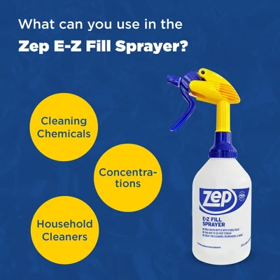 Zep E-Z Fill Sprayer – Wide Mouth Bottle For Easy Filling – 32 Oz 7 Zep E-Z Fill Sprayer – Wide Mouth Bottle For Easy Filling – 32 Oz - Image 5