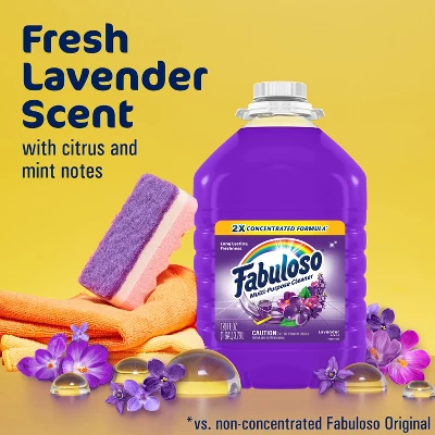Fabuloso Lavender Multi-Purpose Cleaner - 2X Concentrated Formula Floor Cleaner 4 Fabuloso Lavender Multi-Purpose Cleaner - 2X Concentrated Formula Floor Cleaner - Image 2