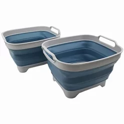 SAMMART 7.5L (2 Gallons) Collapsible Dishpan With Draining Plug -Cleaning Supply Store GUEST dc22250e bb72 4495 a8ee b06f9ecc162c