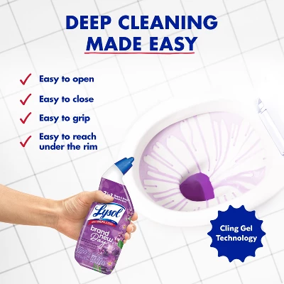 Lysol Lavender Liquid Toilet Bowl Cleaner - 48 Fl Oz/2ct 6 Lysol Lavender Liquid Toilet Bowl Cleaner - 48 Fl Oz/2ct - Image 4